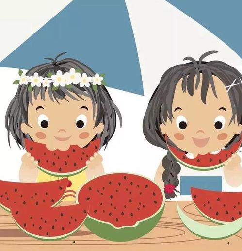 网红吃瓜头像卡通可爱